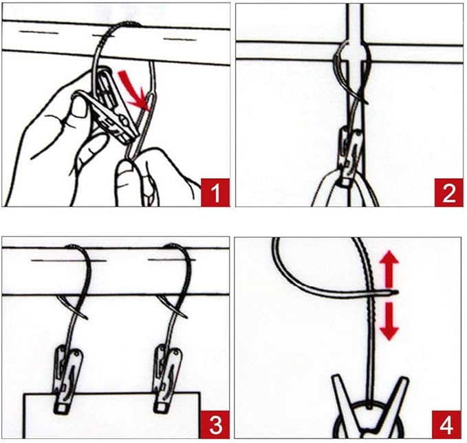 24 Pack Clothespins,Cute Sturdy Small Mini Clothes Pins with Plastic Rope for Clothesline,Tiny Photo Clips Decoration 6Pink 6Gray 12White