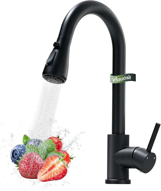 Kitchen Faucet with Pull Down Sprayer, Brushed Nickel High Arc Modern Classic Sink Faucet Stainless Steel Fit for 1 or 3 Hole for Pot Filler Bar Farmhouse Laundry Rv