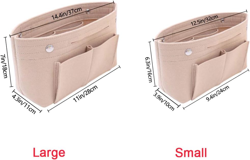 VANCORE Felt Insert Handbag Organizer Travel Purse Bag Organiser