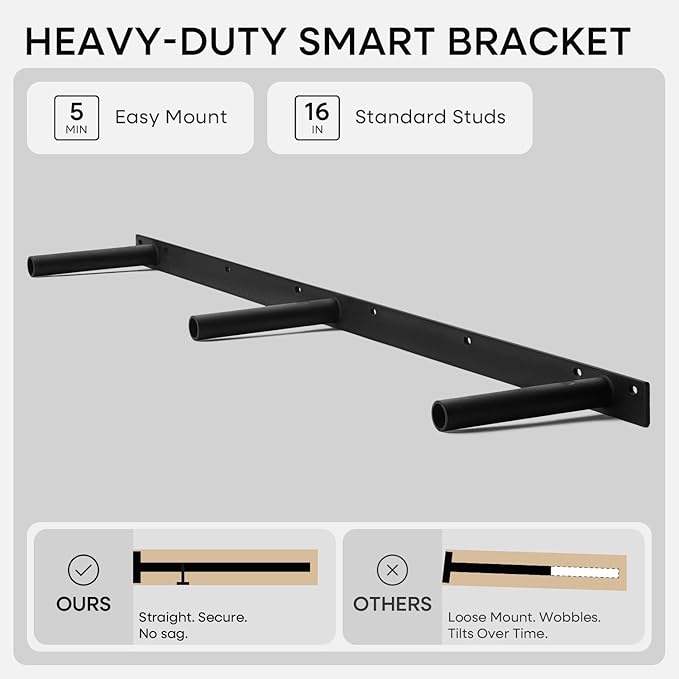 Homeforia 60 inch Natural Floating Shelf, High End Solid Real Wood 60inch Small Floating Shelves for Wall Mounted, Natural Wooden Floating Shelves, Heavy Duty Bracket, 60 X 6.5 X 1.75 in, Set of 3