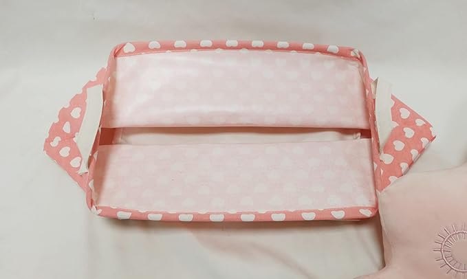 Women's DayStorage Basket Pink Collapsible Girls Laundry Basket Waterproof Organizer Nursery Bin Gift Toy Box for Organizing Home/Dorm/Kitchen/Pet/Office/Closet/Shelf/Room Decor
