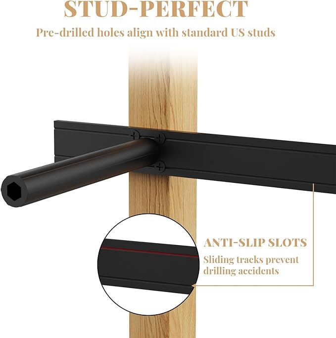 Floating Shelf Bracket Heavy Duty Shelving Brackets,Decorative Floating Shelf Hardware Black,Hidden Metal Shelf Support Bracket Heavy Duty Floating Mantel Bracket (53X6X1.2-Starter Jig)