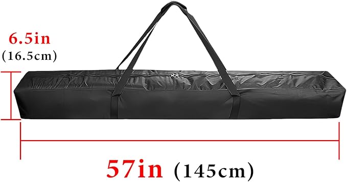 LUEXBOX 57 Inch Patio Umbrella Storage Bag for Outdoor, Nylon Beach Umbrella Folding Cover, Heavy Duty Zipper Travel Carrying Duffle Bag for Sports, Beach