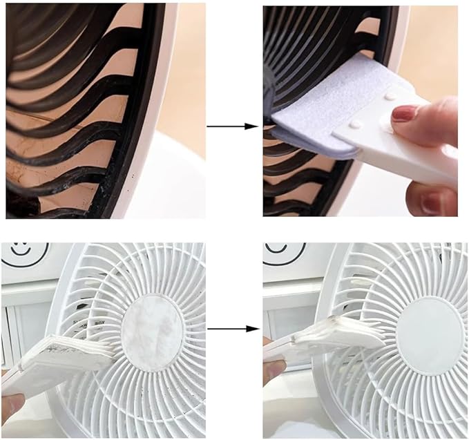 6 Pack Pedestal Fan Grille Cleaning Brush Table Fan Dust Brush Air Soffit Vents Duster Car Air Vent Duster for Tabletop Air Circulator Fan Floor Fan Stand Fan Mini Portable Fan Tower Fan