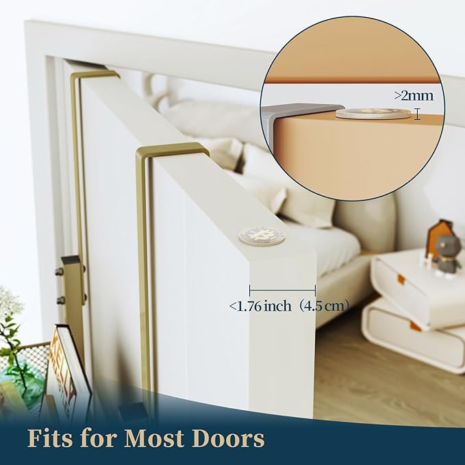 Consumest Over The Door Hooks Organizer - 4 Tier Door Coat Rack with 3 Baskets & 12 Hooks, Stainless Steel Towel Hanger for Bedroom, Bathroom, Living Room, Gold
