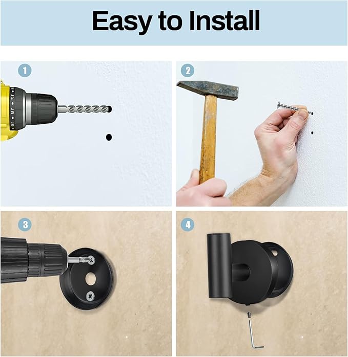 Kruodop Towel Hooks for Bathroom, 2 Packs Wall Mount Towel Holder, Black Gold Matte Wall Robe Hook, Stainless Steel Heavy Duty Door Hanger Towel Hook for Kitchen, Bedroom, Hotel, Pool, Coats