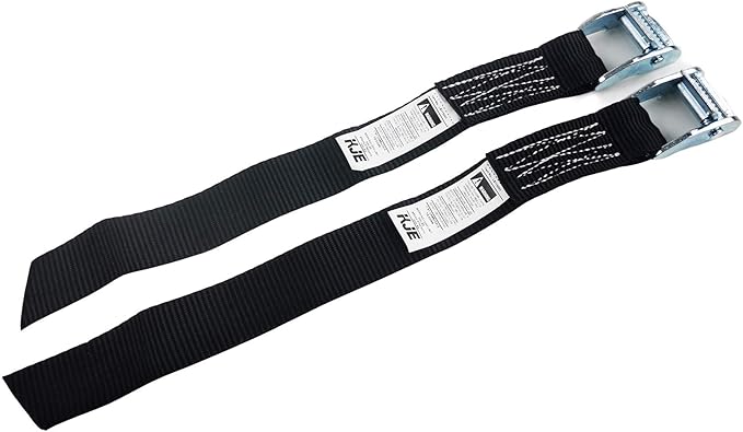 1500 lbs 1" x 2' Tie Down Straps, 2 Pack Adjustable Lashing Straps Ratchet Straps Heavy Duty Ratchet Tie Down Straps Cargo Straps with Cam Buckle Suitable for Carrying Various Cargo or Luggage