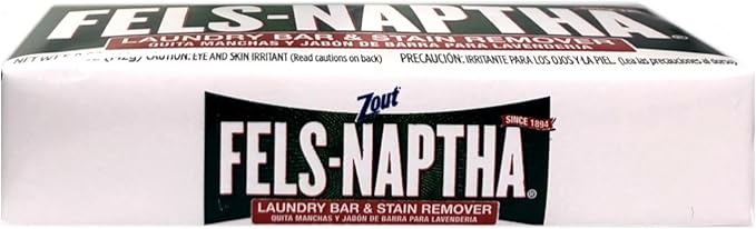 Purex Fels-Naptha Laundry Bar & Stain Remover, 5.0 OZ (Pack of 24)