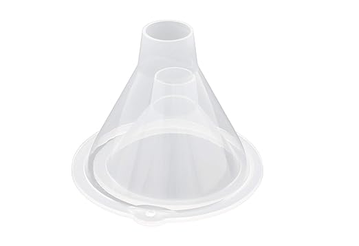 BleedZone Small Plastic Funnel Set - Tiny Funnels for Filling Bottles of Essential Oil and Perfumes, Small Funnels for Filling Bottles for Sand, Powders & Glitter Funnel for Snow Globe - 2 Pack