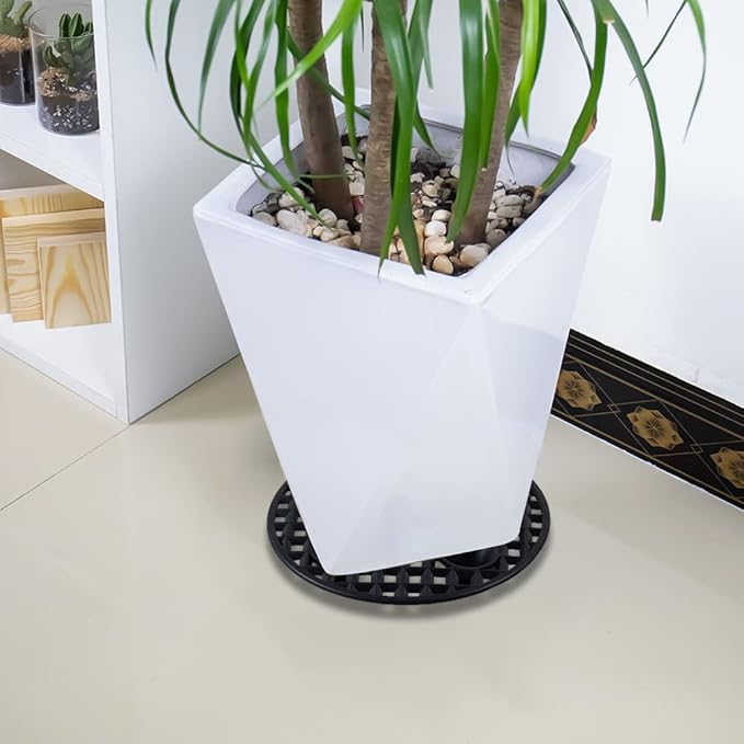 8 PCS Plant Level Pot Elevator, Heavy Duty Plant Stands, Plant Saucer Riser for Indoor Plant Flower Pot Grow Drainage, Plant Pot Saucer for Prevent Rot and Damage on Patio & Deck (8inch)