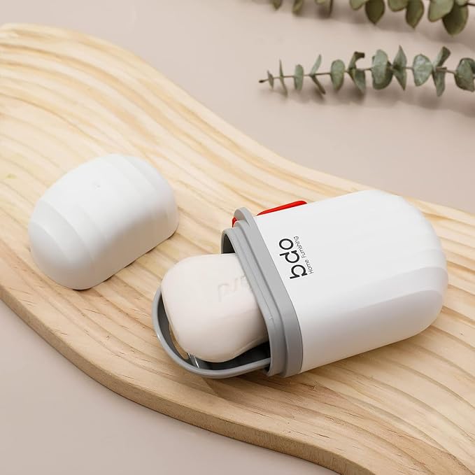 Zulay Kitchen Pack of 4 Portable Plastic Soap Dish Box for Travel Bathroom Soap with Cover for Bathroom(Multicolor)