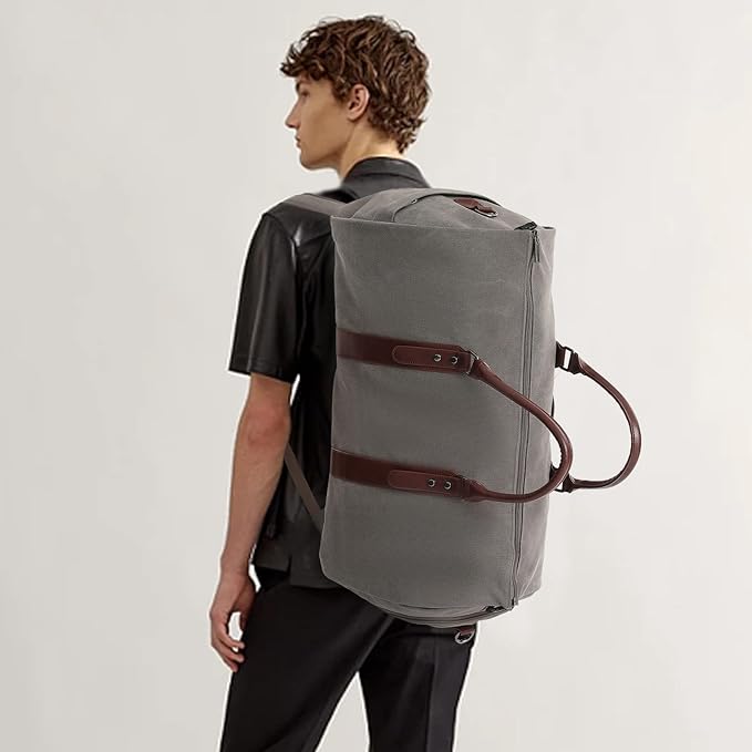 seyfocnia Convertible Travel Garment Bag, Carry-on Garment Duffel Bag for Men Women - 2-in-1 Hanging Suitcase Suit Business Travel Bag