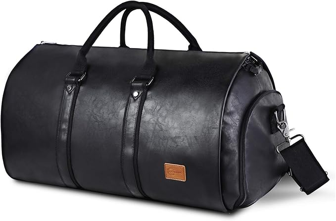 seyfocnia Convertible Travel Garment Bag, Carry-on Garment Duffel Bag for Men Women - 2-in-1 Hanging Suitcase Suit Business Travel Bag