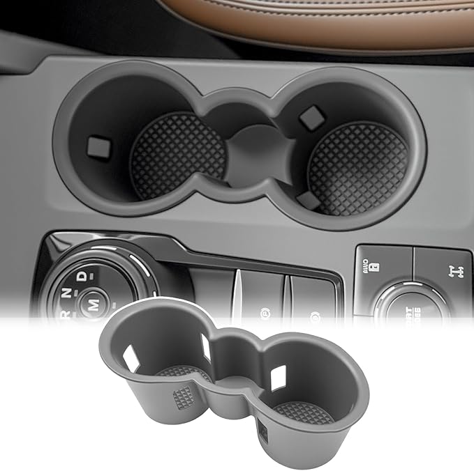 Cup Holder for 2020-2025 Ford Escape & 2021-2025 Bronco Sport(Not for Bronco) Center Console Cup Holder Insert Cupholder Organizer Coaster Liner for Bronco Sport/Escape Interior Accessories
