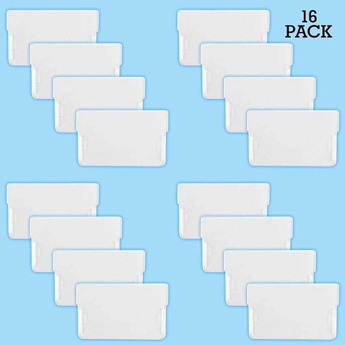 Akro-Mils 40716 Plastic Width Dividers for Small Drawers in Plastic Cabinets, Custom Storage Inserts for Teacher Toolbox, Small Parts Organizer, Screw Organizer and More, 16-Pack, Clear