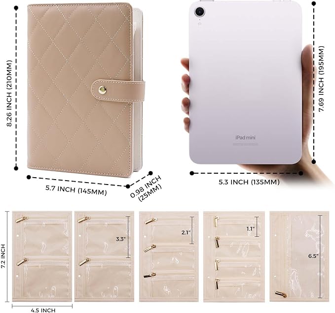 Travel Jewelry Organizer Case ， Portable Jewelry Organizers Storage Book, Compact Jewelry Roll for Earrings, Rings, Necklaces - Perfect Jewelry Travel Bag for Women