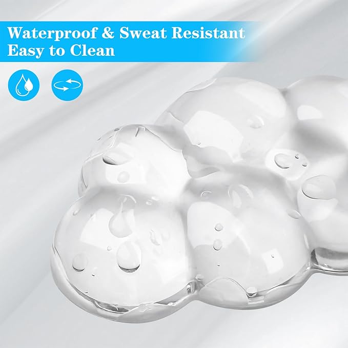 Gel Cloud Mouse Wrist Rest, Cute Wrist Support and Arm Support for Mouse Rest Typing Pain Relief, Suitable for Office/Computer/Laptop/Gaming (Transparent White)