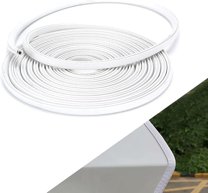 Winunite 65.6ft(20m) Car Door Edge Guards White – Fits Most Vehicles, No Glue, U-Shaped, Built-in Metal Clips, Scratch and Chip Resistant – Reduces Dings in Parking Lots