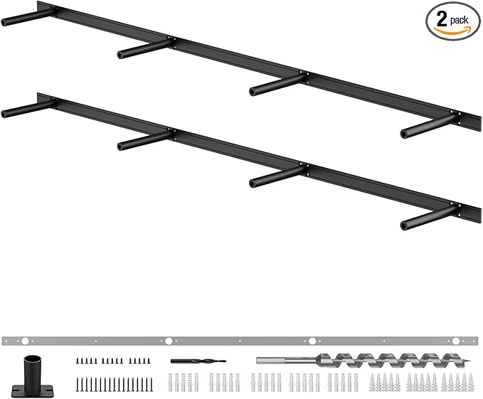 Floating Shelf Bracket Heavy Duty Shelving Brackets,Decorative Floating Shelf Hardware Black,Hidden Metal Shelf Support Bracket Heavy Duty Floating Mantel Bracket (53X6X1.2-Starter Jig)