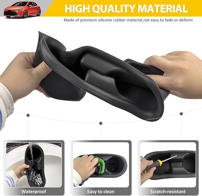 Cup Holder for 2023-2026 Toyota Corolla Sedan Hatchback Center Console Cup Holder Insert Cupholder Organizer Coaster Liner for 23-26 Corolla Interior Accessories