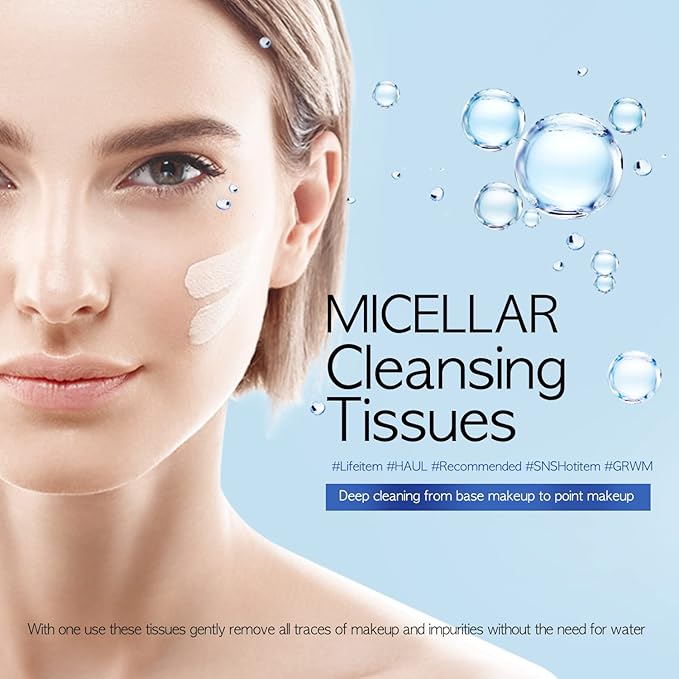 Epielle Micellar Makeup Remover Wipes, Gentle & Hydrating Daily Facial Cleanser Towelettes, Remove Waterproof Mascara, Hypoallergenic & Alcohol-Free, Stocking Stuffers, 30 Count (Pack of 4)