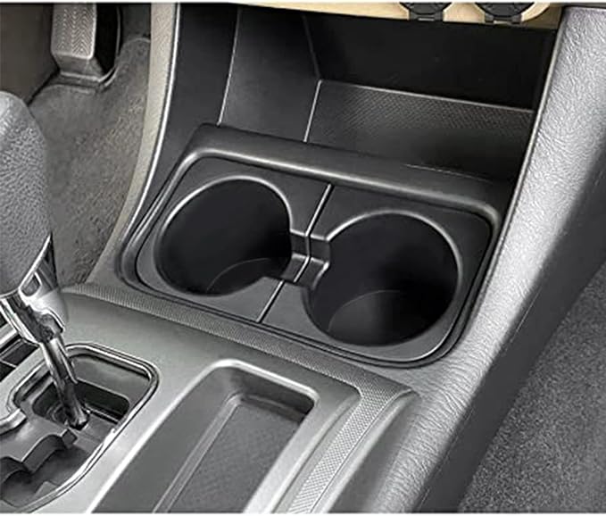 JDMCAR Car Cup Holder Inserts Replacement for Toyota Tacoma 2005 to 2015, Durable Cup Holder Inserts Drink Holder Accessories 66991-04012,66992-04012, Basic Black
