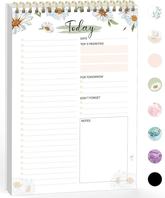 Forvencer To Do List Notepad with 52 Sheets (6.5 x9.8), To Do List Notebook for Work, Undated Daily Planner Organizer for Tasks Checklist & Goal Planning, To Do List Perfect for Office, School