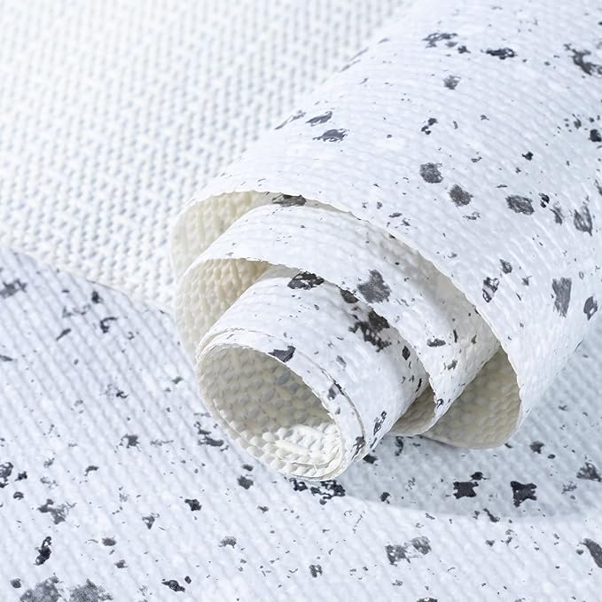 RAY STAR 18X96 Inch Shelf Liner for Kitchen Cabinets, Non-Adhesive Cabinet Liner Washable, PVC Drawer Liner for Dresser Non-Slip Bathroom (Stone)(3 Roll)