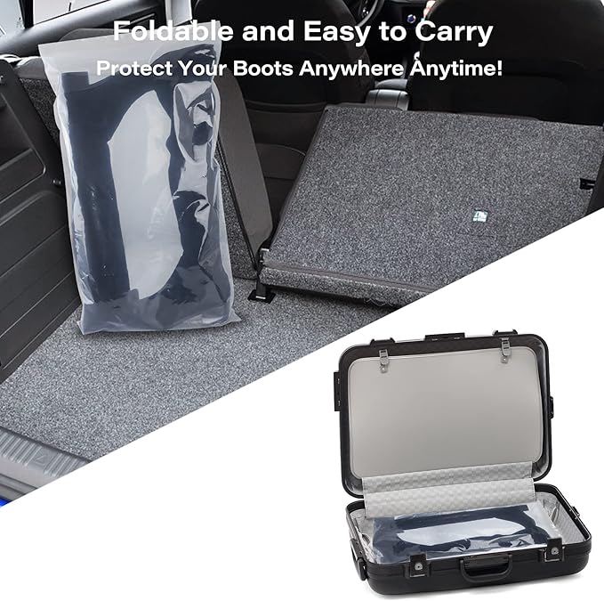 Portable Boot Storage Bags Dust Proof Shoe Bags for Storage Shoes, Boot, Clothing, Books, Toys and others, 8 Pcs 15.7"x27.5" Tall Boots Organizer Protector Bag for Home and Travel