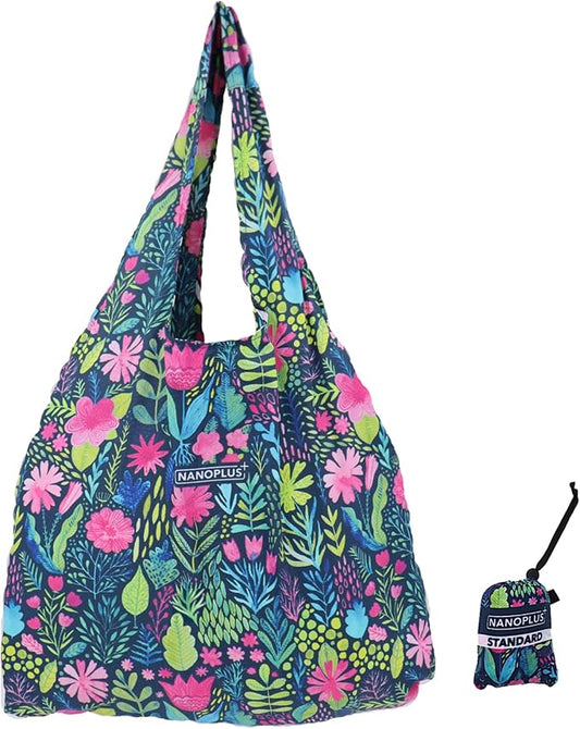Compact Reusable Grocery Tote Bag – Lightweight, Foldable & Packable Shopping Bag for Travel