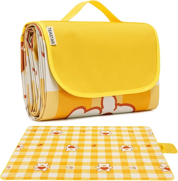 Sand Free Beach Blanket Waterproof Sandproof Beach Mat Lightweight Water Proof Outdoor Blankets Extra Large Picnic Blanket for Travel, Grass, Beach, Hiking, Camping, Concert, Festival