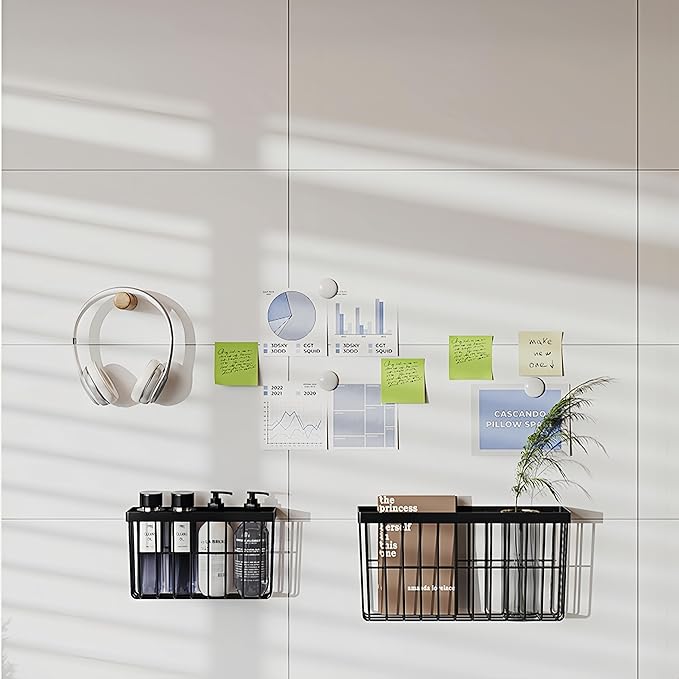 SleekStore Kitchen Cabinet Door Storage Box, Self-Adhesive Wall Mounted, Wardrobe/Bathroom/Refrigerator Small Items Organizer, Oil Bottle/Seasoning Storage (3 Piece)