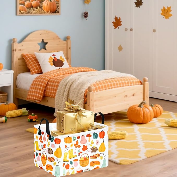 Rectangle Gift Storage Basket Home Shelf Storage Basket Organizer Box Clothes Laundry Hamper Nursery Basket Laundry Basket with Handles