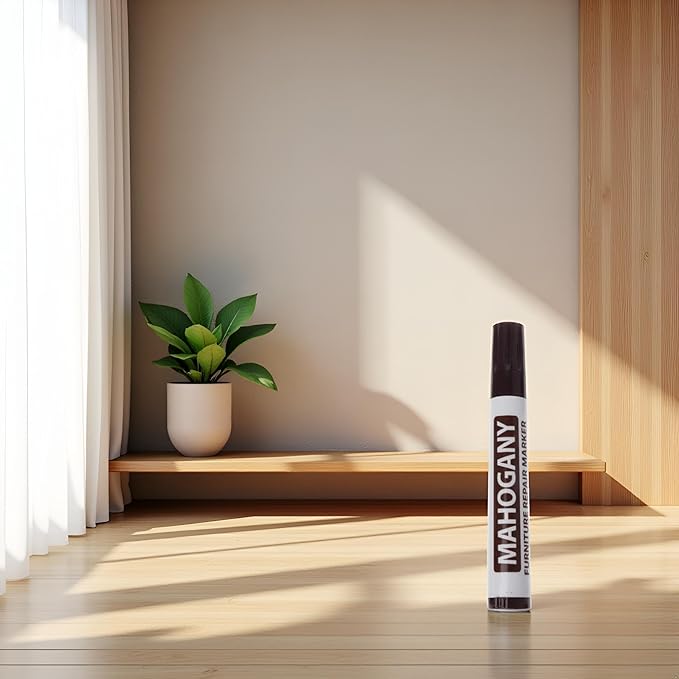 Brown Furniture Repair Wood Cabinet Floor Touch Up Markers Scratch Filler Remover - Mahogany,Wood Polish and Care