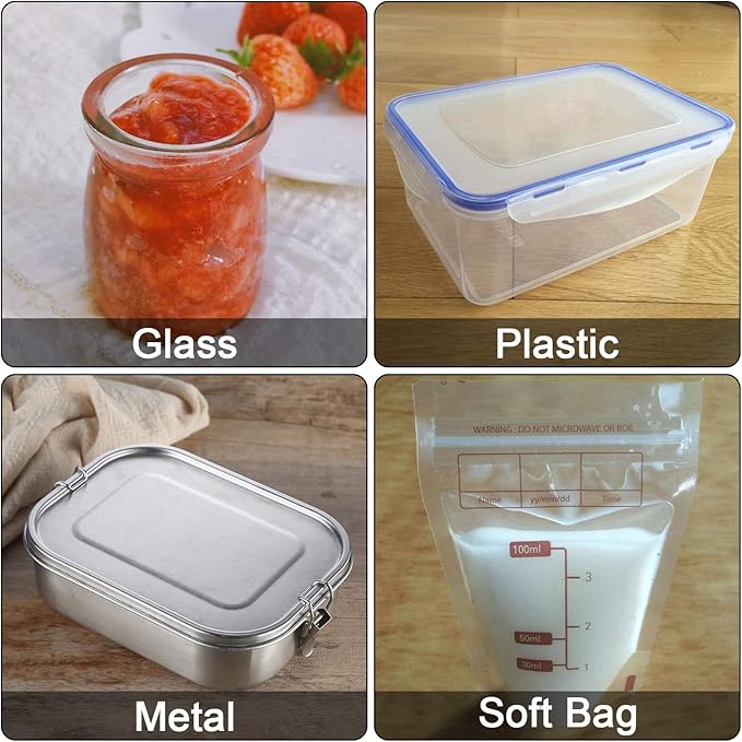 Wisdompro 320 pcs Removable Freezer Labels, Blank White Labels Stickers for Food Containers, Storage Bins, Spice Jars, Bottles, Organize Your Home & Kitchen - 2x1.2 inch