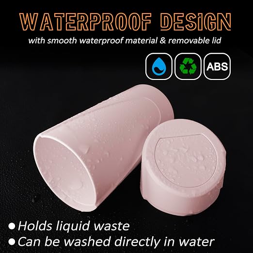 Car Trash Can with Lid, Leakproof Garbage Can with 40 Attached Trash Bags, Mini Essential Car Accessories for Interior for Car,SUV, Home, Office (Sakura Pink)