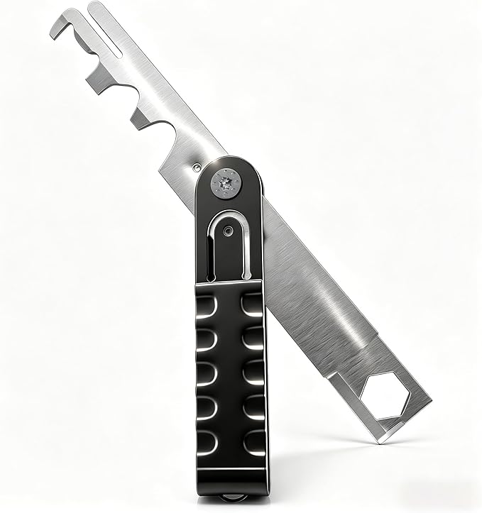 Blibaba Carbon Scraper Tool - Multi-Surface Carbon Removal Tool, Stainless Steel Scraper for Cleaning Hard-to-Reach Areas, Ergonomic Handle for Precision Maintenance