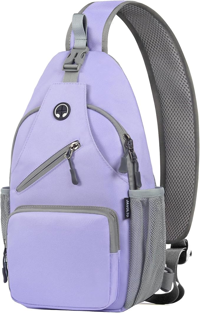 Sling Bag for Men Crossbody Backpack, Small Sling Backpack Mens Shoulder Bag, Casual Daypack Hiking Bag for Travel