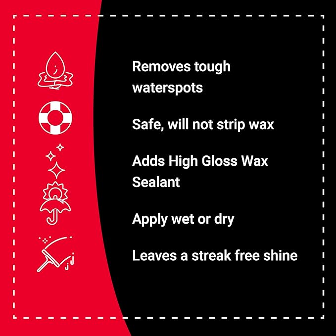 Bling Sauce Hot Sauce Premium Hard Water Spot Remover w/High-Gloss Wax Sealants for Boats, Cars, RVs, Powersport Vehicles, 32 oz.