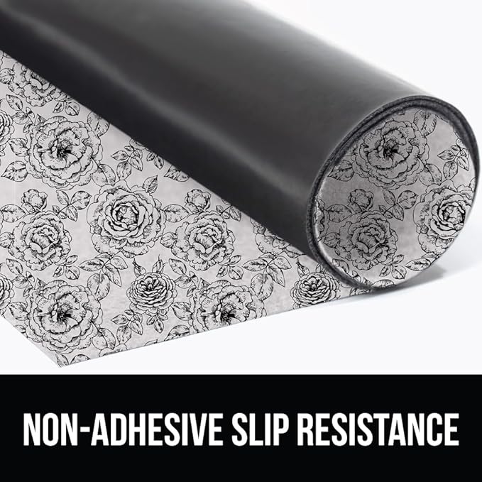 GORILLA GRIP LeakGuard Non-Adhesive Under Sink Mat for Kitchen Cabinet, 24x50, Waterproof Quick Dry Shelf Liner, Durable Absorbent Felt Mats for Bathroom Sinks, Cabinets, Dresser, Easy Trim, Gray