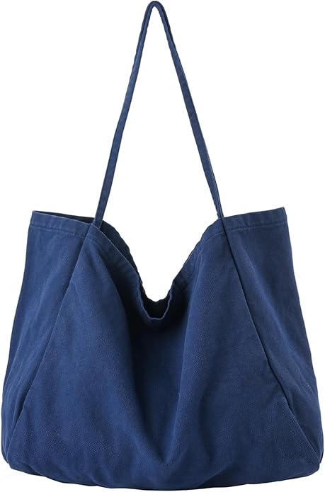 Canvas Tote Bag for Women Large Hobo Shoulder Bag for Work Travel Casual Message Bag Tote Purse handbags