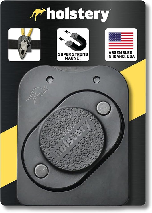MagMaster | Magnetic Tool Holder - Strong Clip-On Belt Magnet Holster for Screws, Nails, Hammer, Sockets, Pliers, Screwdriver, Trowel, Drill Bit, Wrench, or Any Magnetic Tools and Hardware