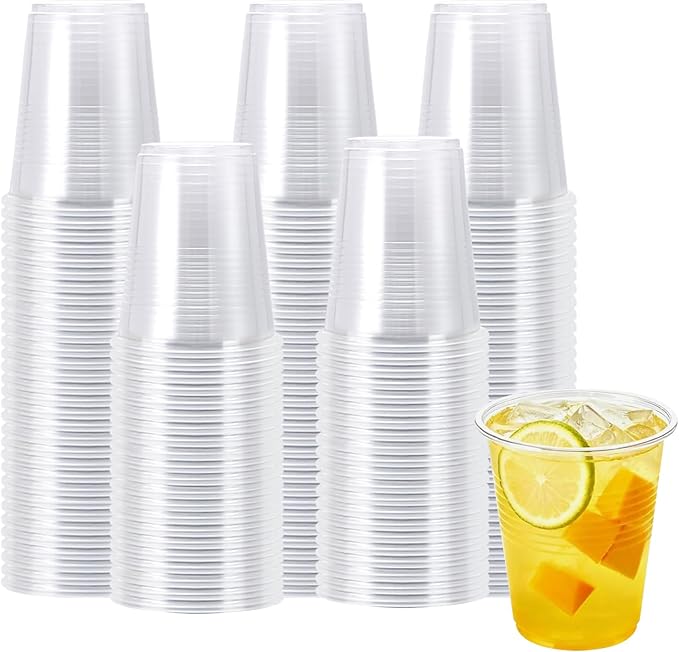 Lamosi 1500 Pack 5 oz Clear Plastic Cups, Disposable Party Cups, Small Clear Plastic Cocktail Tumblers for Mouthwash Bathroom, Tasting, Drinking