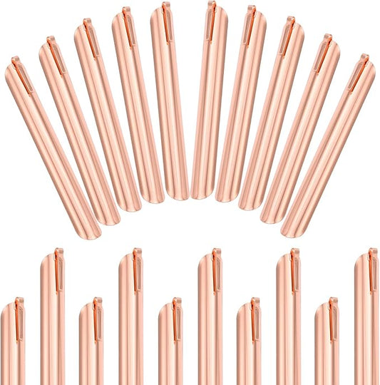Crumbers for Servers, Compact Crumb Sweeper with Pocket Clip, Scraper Tool Kitchen, Serveware Tabletop Clean Accessories in Restaurant & Home for Waiters, Waitresses and Server (20 PACK, Rose Gold)