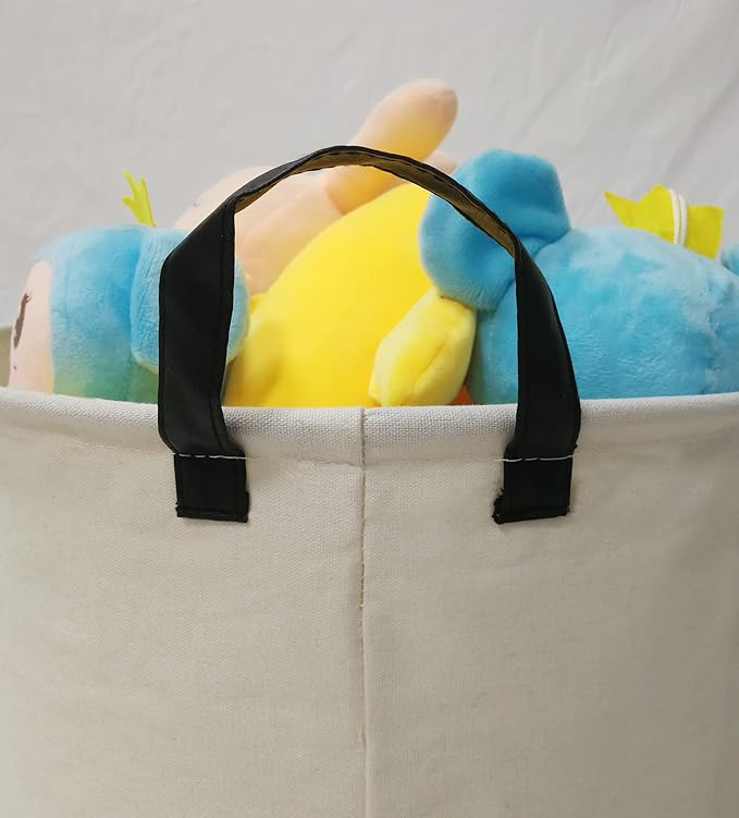 Kids Hamper Baby Laundry Basket Gift Toy Box Storage Nursery Bins Waterproof Organizer Large Canvas Collapsible Chest for Home/Dorm/Kitchen/Pet/Office/Closet/Shelf/Room Decor