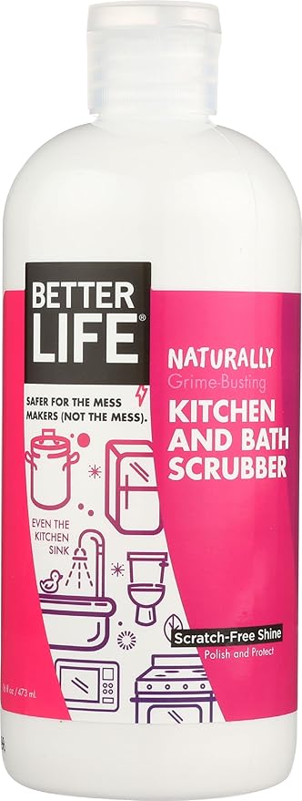 Better Life Sink Cleaner, Stainless Steel Sink Cleaner, Kitchen and Bath Scrubber, Tub and Tile scrubber, 16 Ounce, Pack of 1
