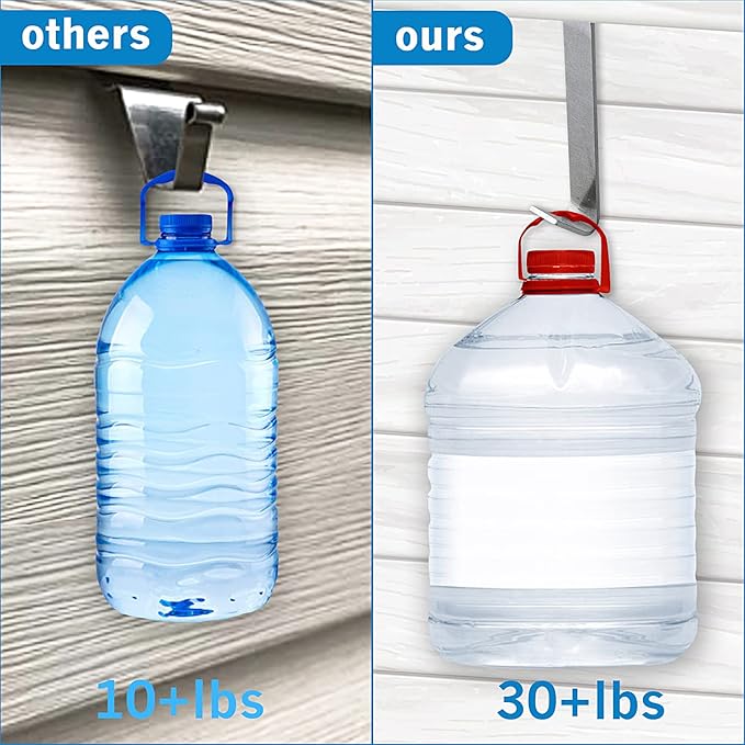 10 Pack Aluminum Alloy Hook Without Require Drilling, Hooks for Fiber Cement Board Siding(Installation Tool Included)