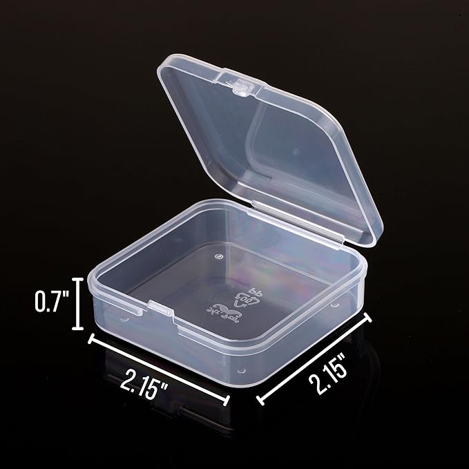 Mr. Pen - Small Plastic Containers, Clear, 12 pcs, Small Bead Organizer, Small Containers for Organizing, Bead Containers, Small Plastic Box, Mini Containers, Small Plastic Storage Containers