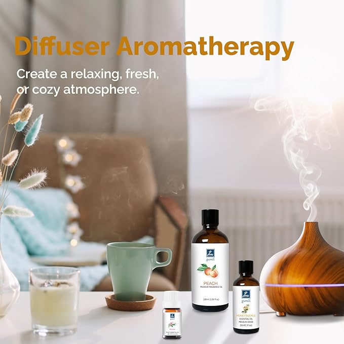 White Tea Diffuser Oil 3.38Oz – Premium White Tea Essential Oils Blend for Diffuser, Home Fragrance, Relaxation & Aromatherapy – Freshy Scent 100ml