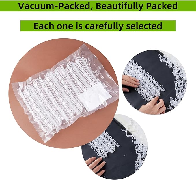 100 Pcs Plant Support Clips,Plastic Clips for Securing Plants,Tomato Vine Clips,Plant Fixing Clips,Garden Clips for Climbing Plants,Grape and Vine Vegetables (100, White)